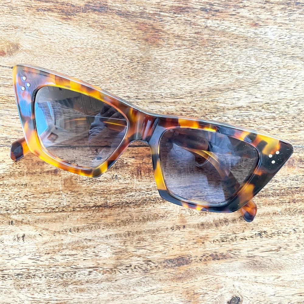 Celine cat-eye tortoiseshell acetate sunglasses